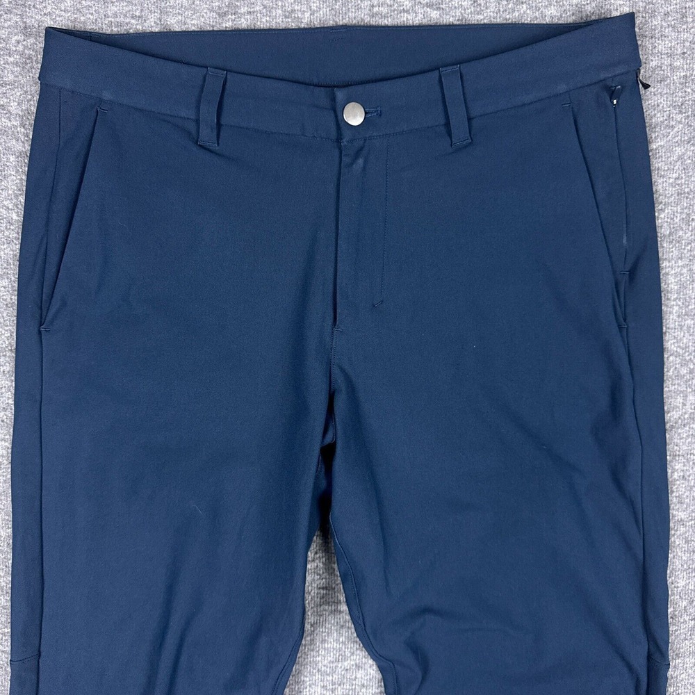 Lululemon Commission Pants Mens 34x31‎ Slim Navy ABC Warpstreme Chino Casual